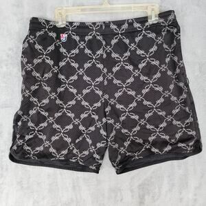 Undefeated mesh basketball shorts scorpion geometric print black size L